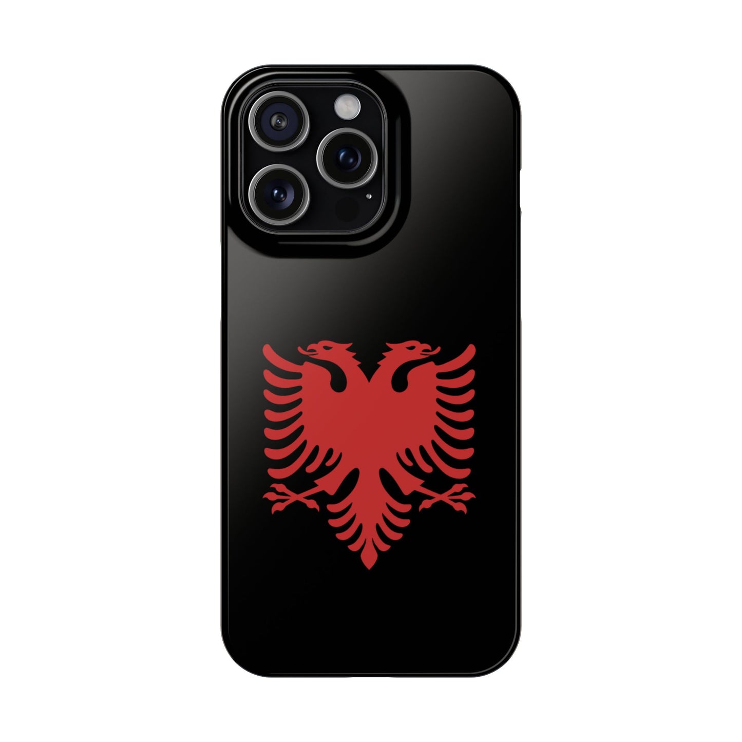 Slim Cases - Albania Double Headed Eagle, Albanian Flag Phone Cover, Patriotic Phone Case, National Symbol Gift, Unique Phone Accessories