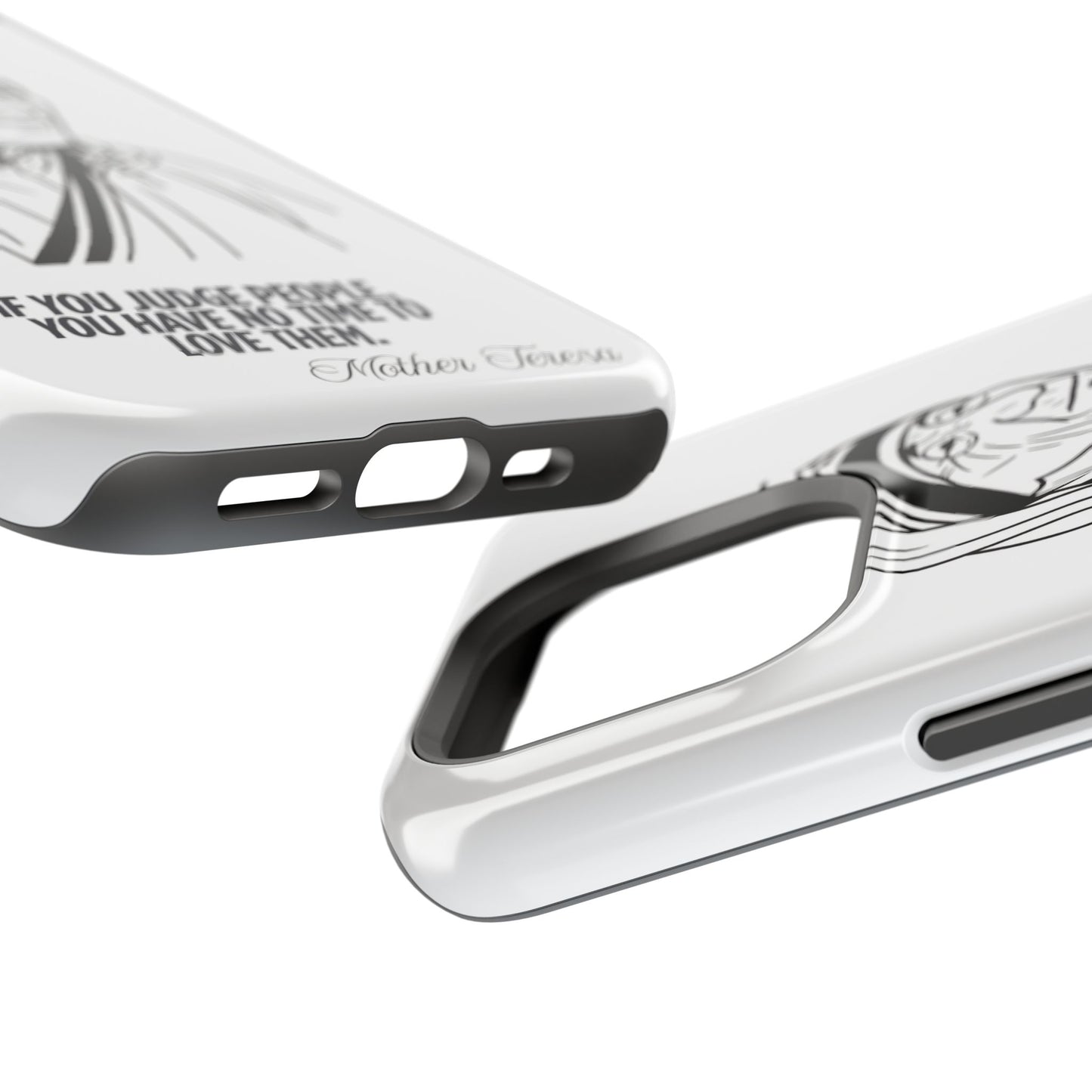 Inspirational Mother Teresa Quote iPhone Case for iPhone 13 to 16 -  Magnetic Tough Cases