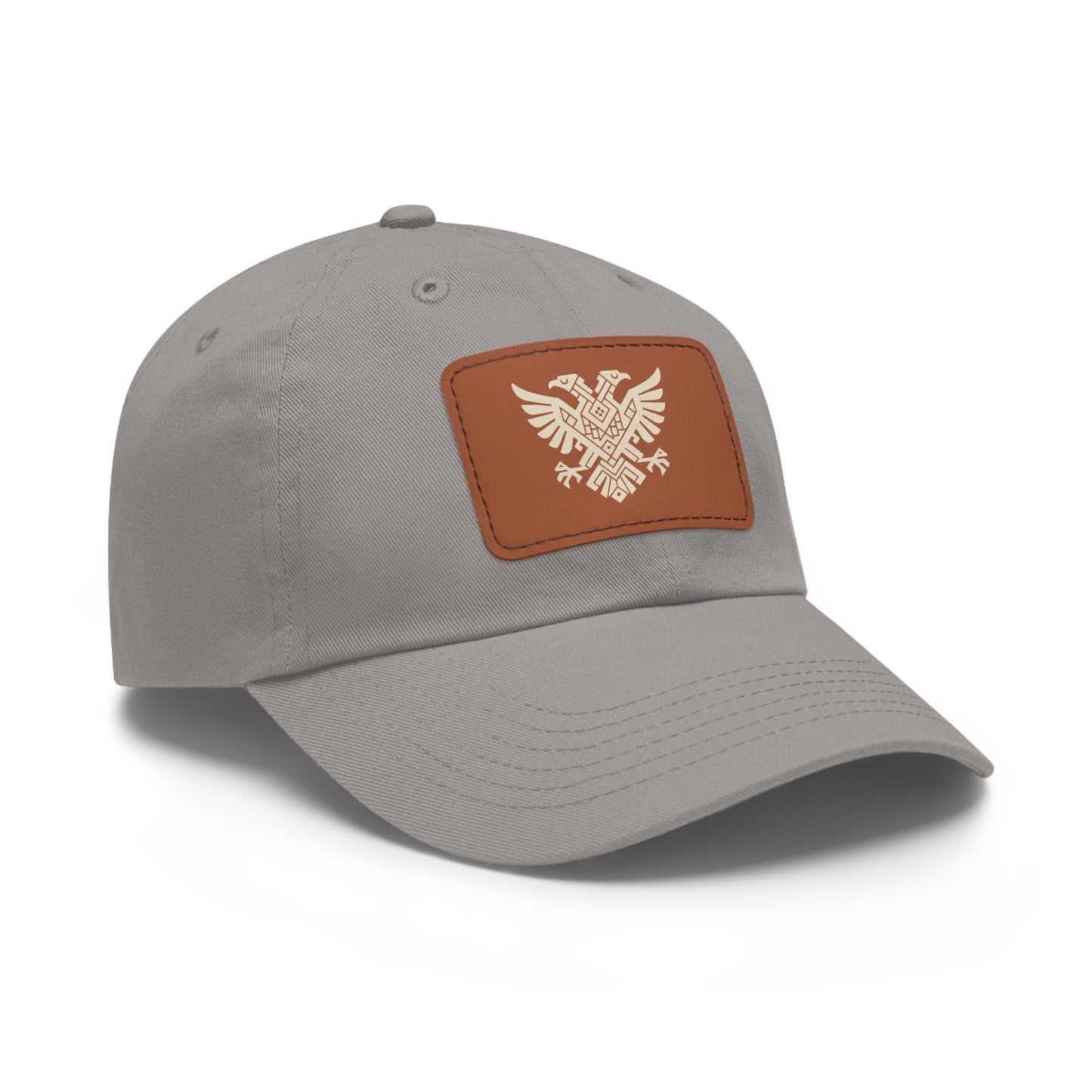 Illyrian Eagle Heritage Hat - Double-Headed Albanian Eagle Cap with Leather Patch