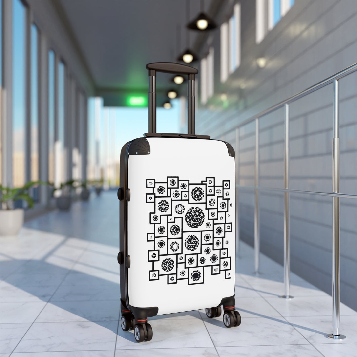 Geometric Heritage Design Suitcase