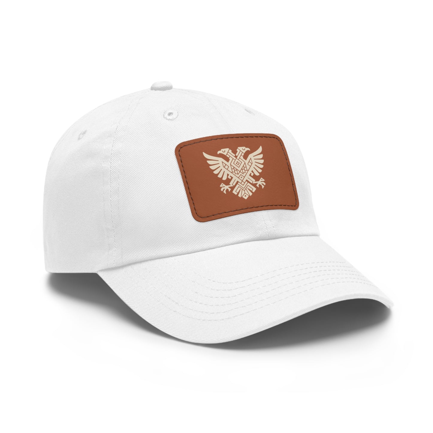 Illyrian Eagle Heritage Hat - Double-Headed Albanian Eagle Cap with Leather Patch