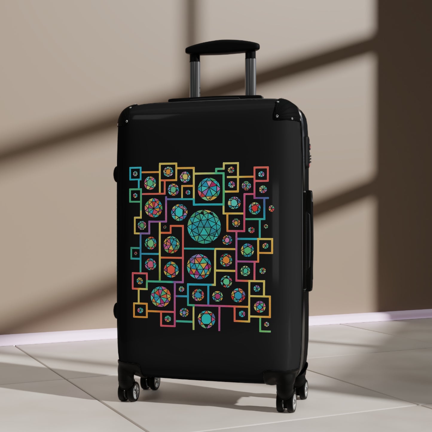 Geometric Heritage Design Suitcase