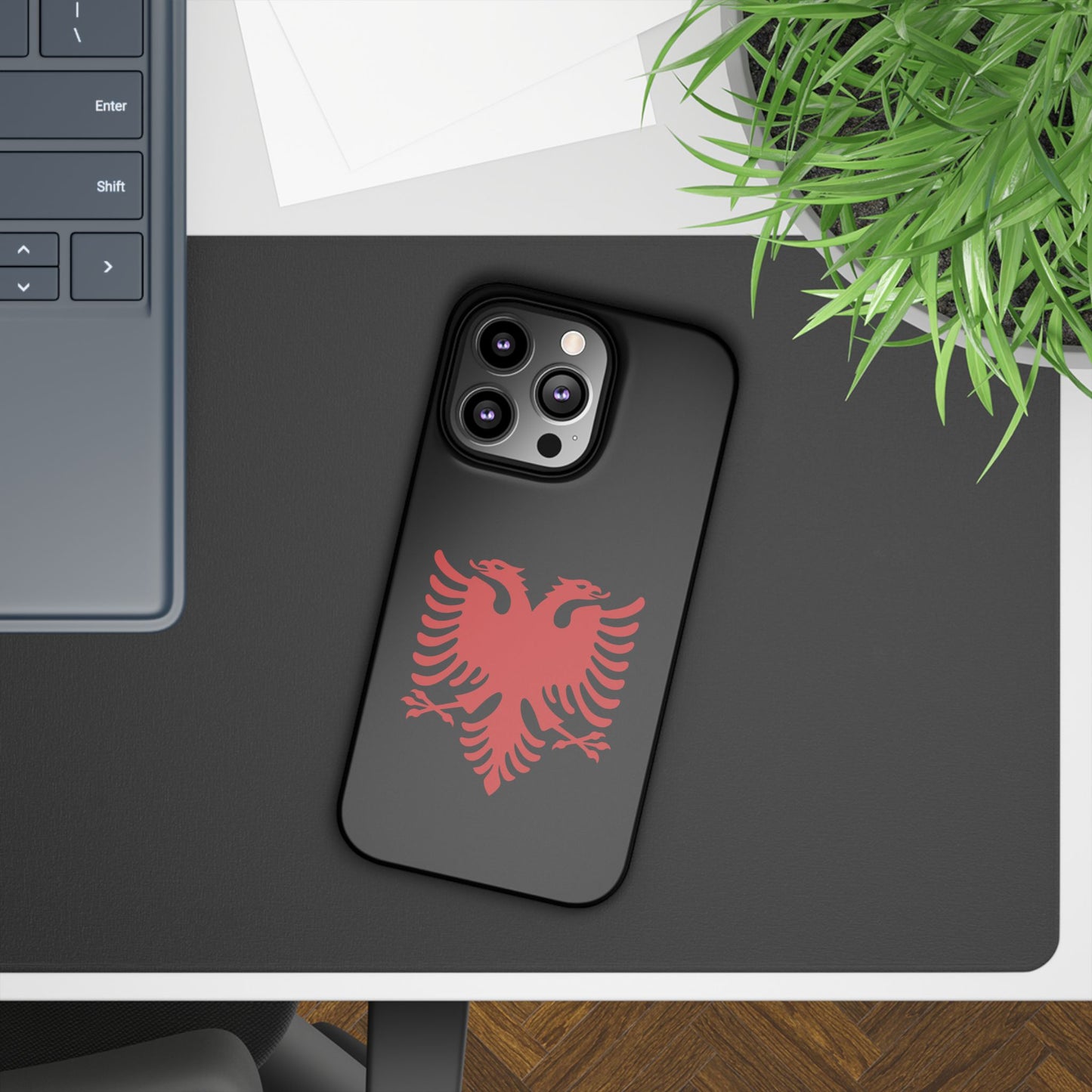 Slim Cases - Albania Double Headed Eagle, Albanian Flag Phone Cover, Patriotic Phone Case, National Symbol Gift, Unique Phone Accessories
