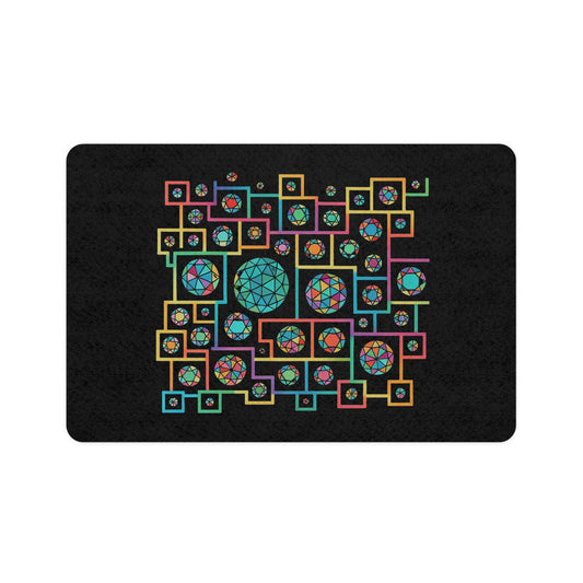 Geometric Heritage Pet Food Mat