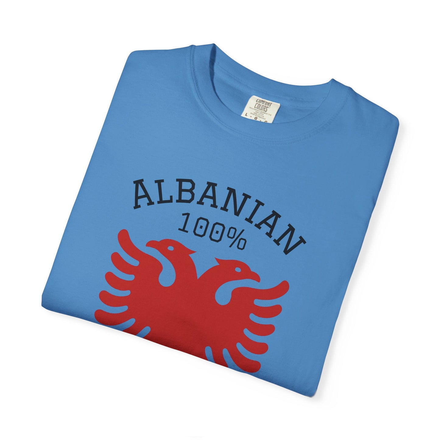110% Baba - Albanian Dad T-Shirt | Father's Day Gift with Eagle Motif