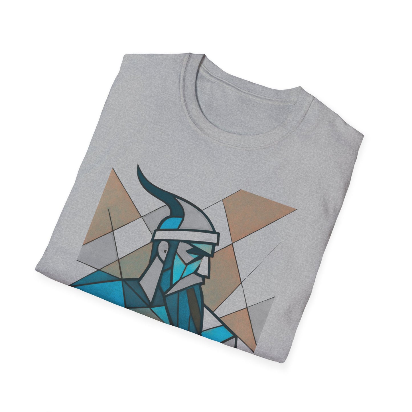 Skanderbeu Geometric Art T-Shirt, Albanian Hero Tee (Adult Unisex)