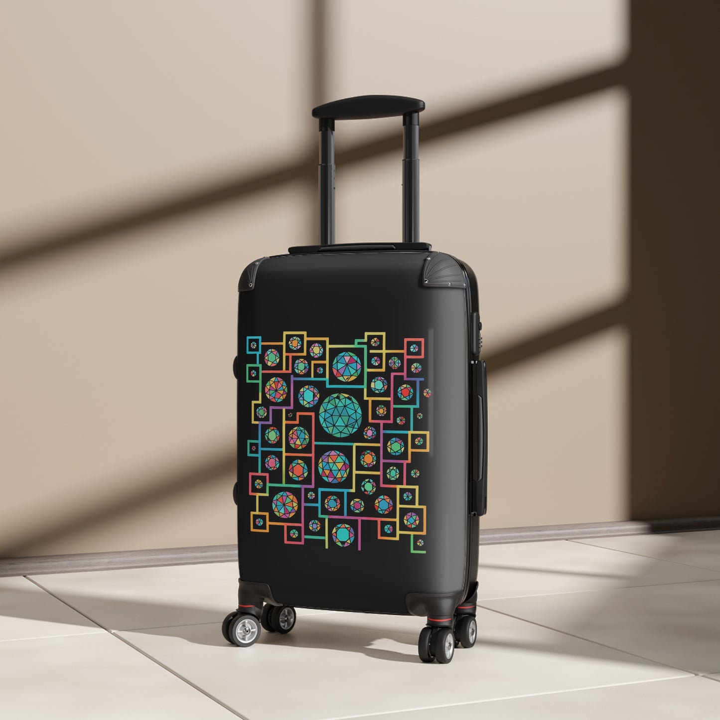 Geometric Heritage Design Suitcase