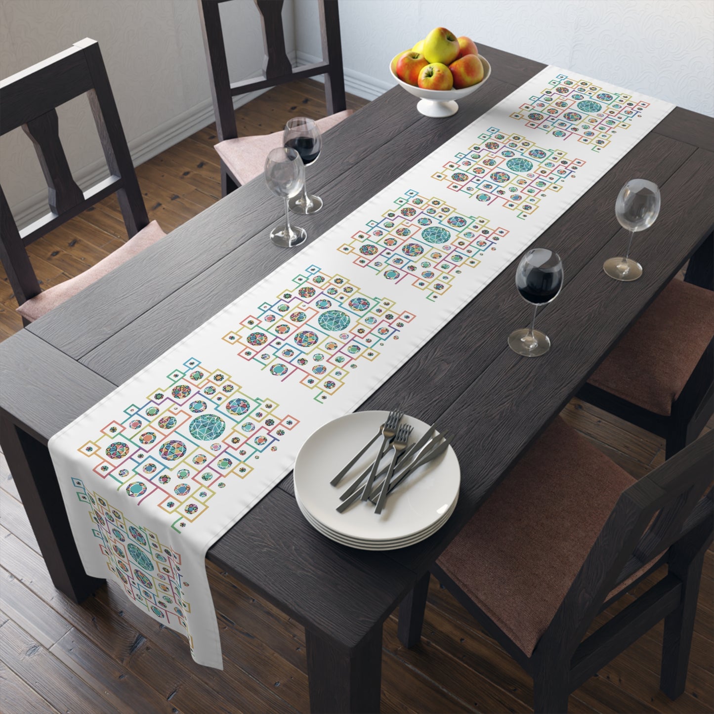 Geometric Heritage Table Runner