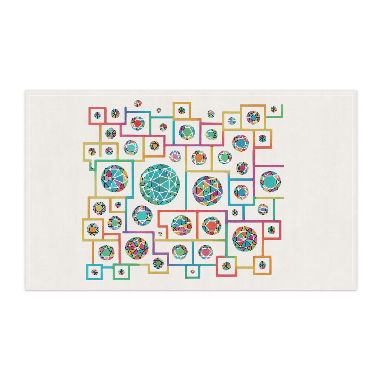 Geometric Heritage Boho Kitchen Towel
