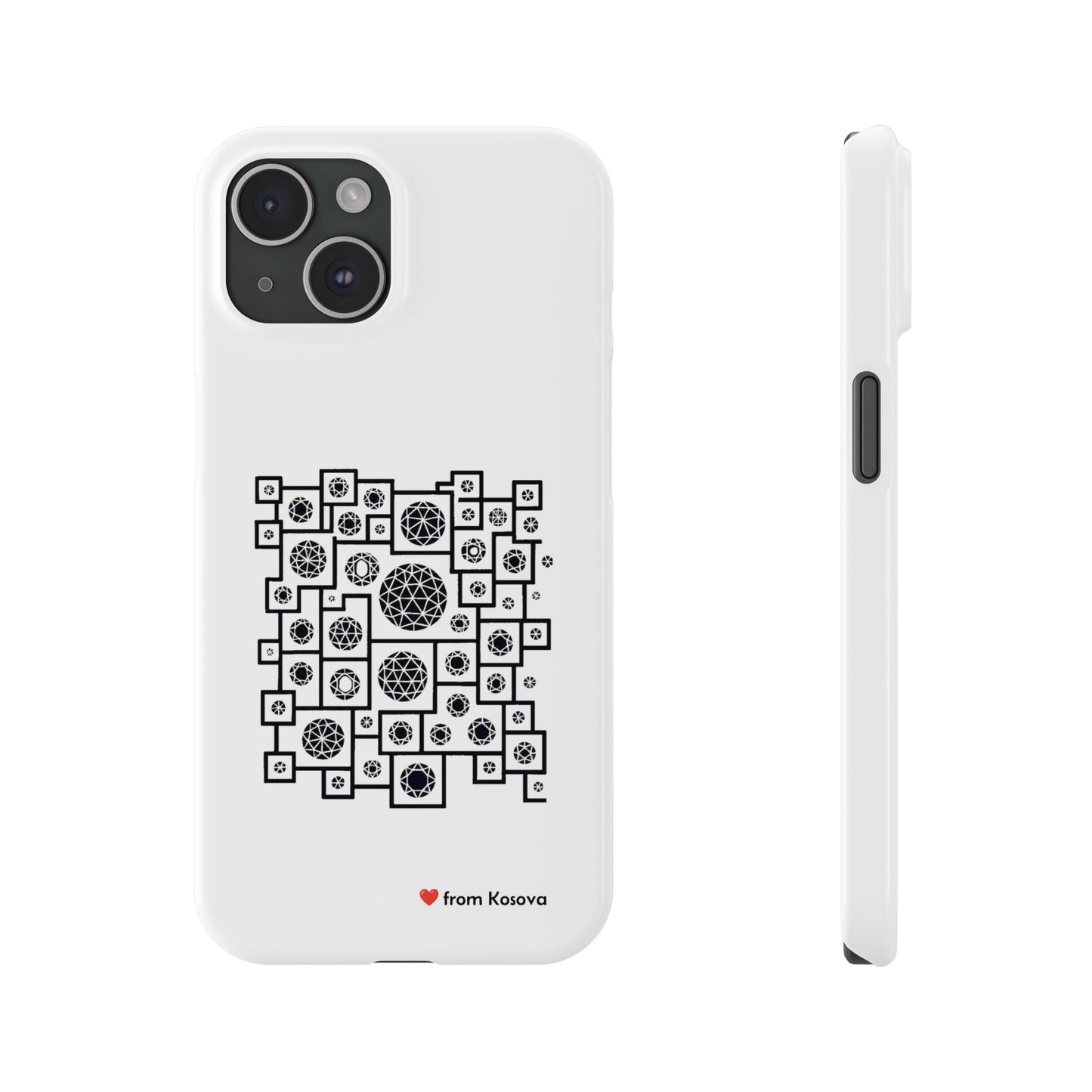 Kosova Love Slim Phone Case For iPhone