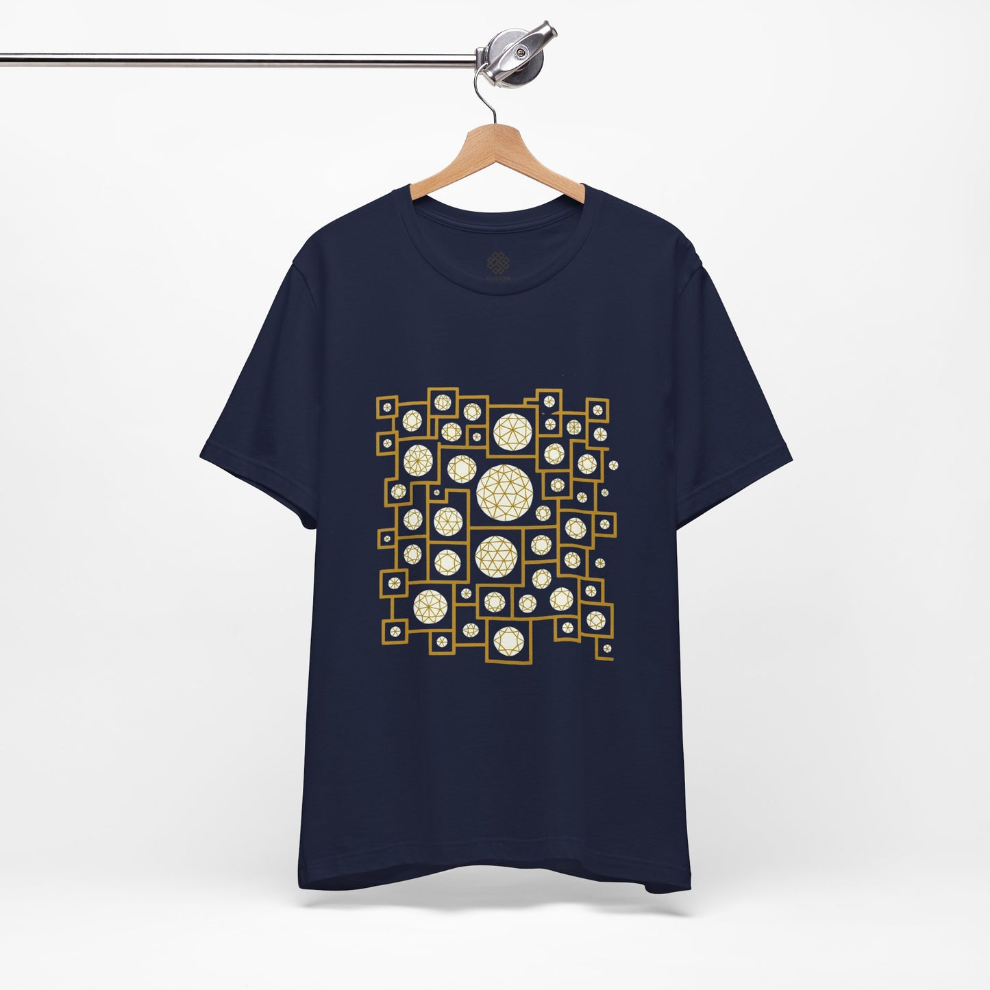 Geometric Unisex Tee - Gold
