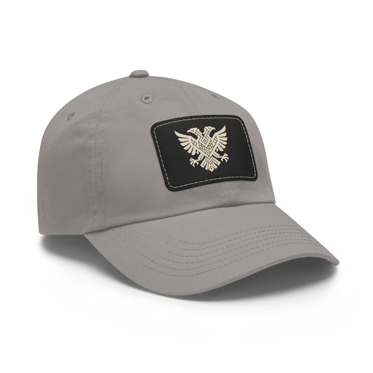 Illyrian Eagle Heritage Hat - Double-Headed Albanian Eagle Cap with Leather Patch