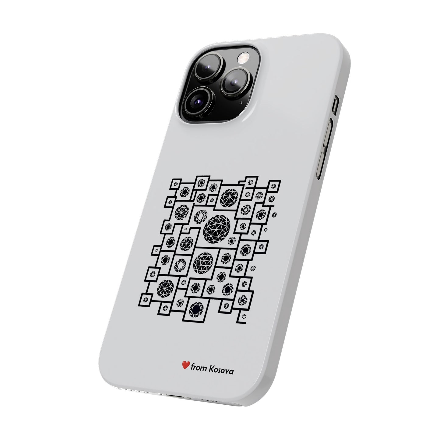 Kosova Love Slim Phone Case For iPhone