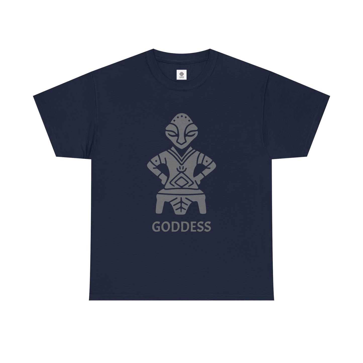 The Goddess On The Throne Cultural Artwork Tee Unisex Heavy Cotton Tee