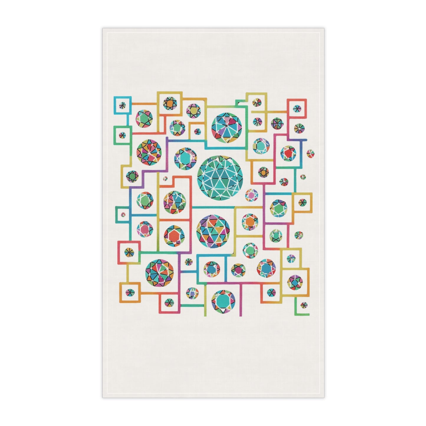 Geometric Heritage Boho Kitchen Towel