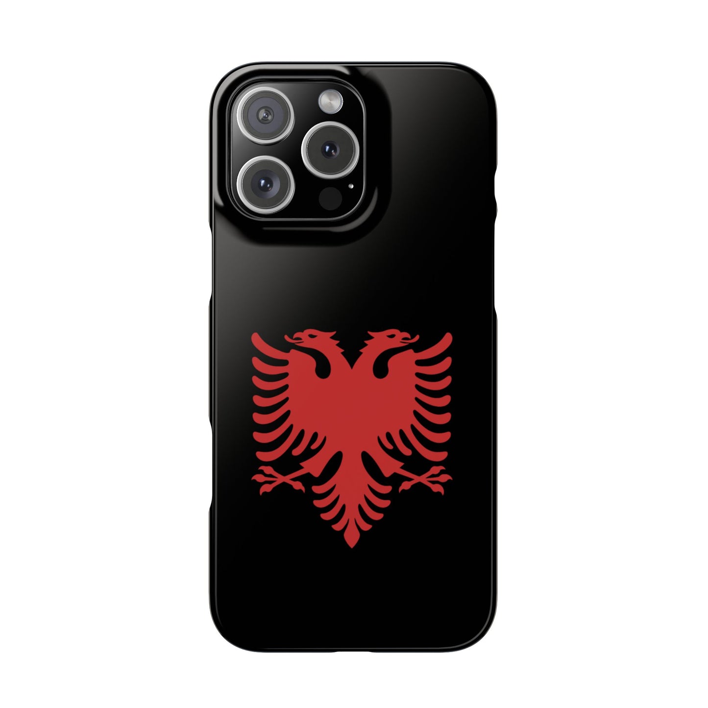 Slim Cases - Albania Double Headed Eagle, Albanian Flag Phone Cover, Patriotic Phone Case, National Symbol Gift, Unique Phone Accessories