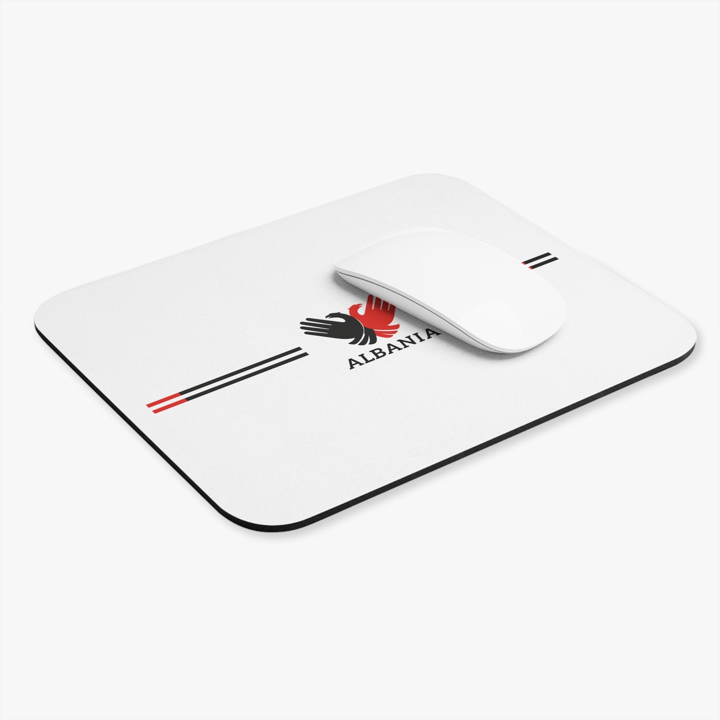 Albania-Themed Mouse Pad, Personalized Desk Accessory, Gift for Gamers, Office Decor, Stylish Computer Mousepad