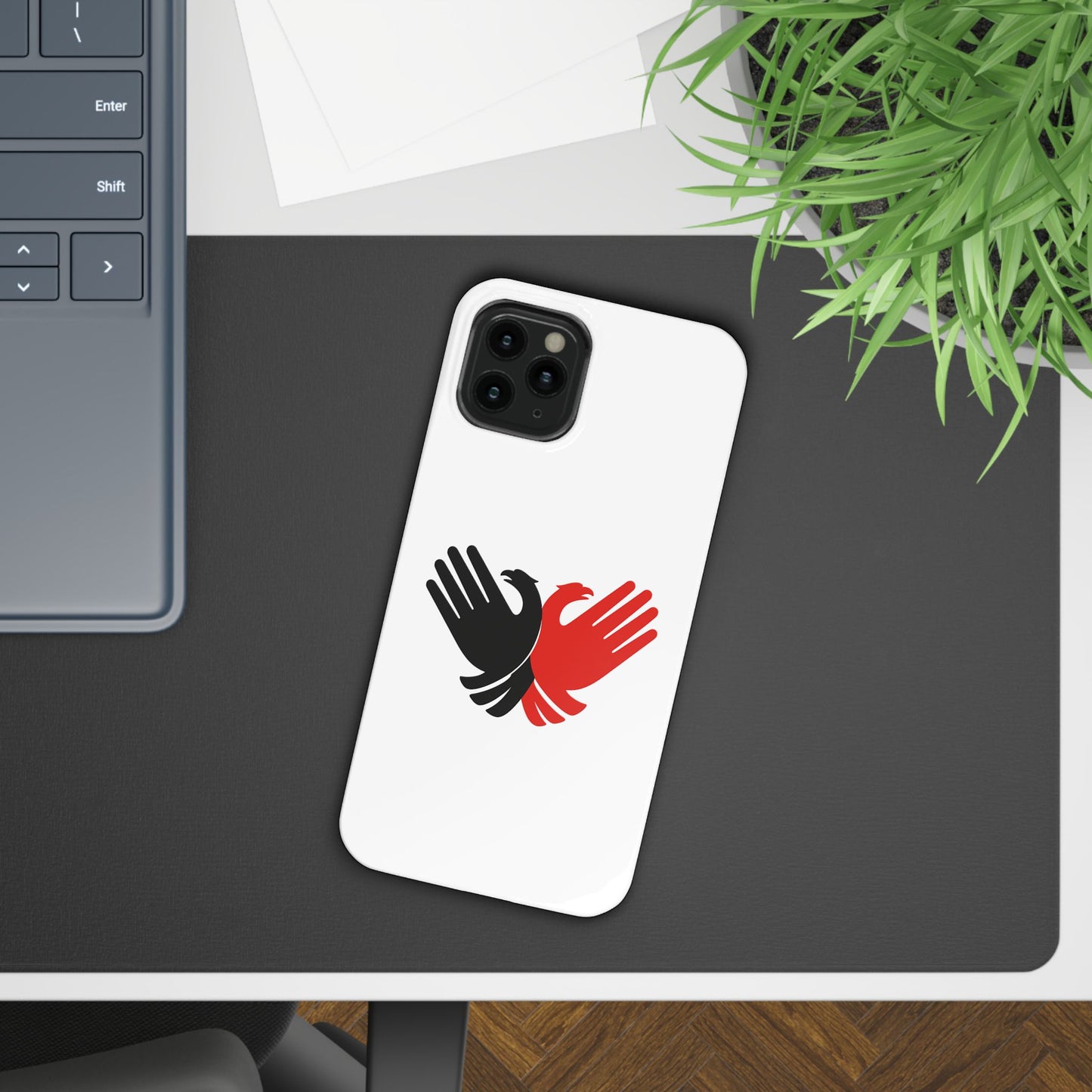 Phone Case, Slim Case with Double Headed Eagle Hands Design, Protective Cover, Thin Case, Eagle Lover Gift, Unique Phone Accessory