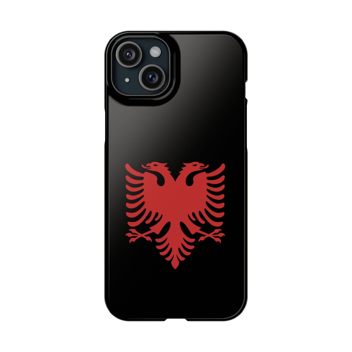Slim Cases - Albania Double Headed Eagle, Albanian Flag Phone Cover, Patriotic Phone Case, National Symbol Gift, Unique Phone Accessories