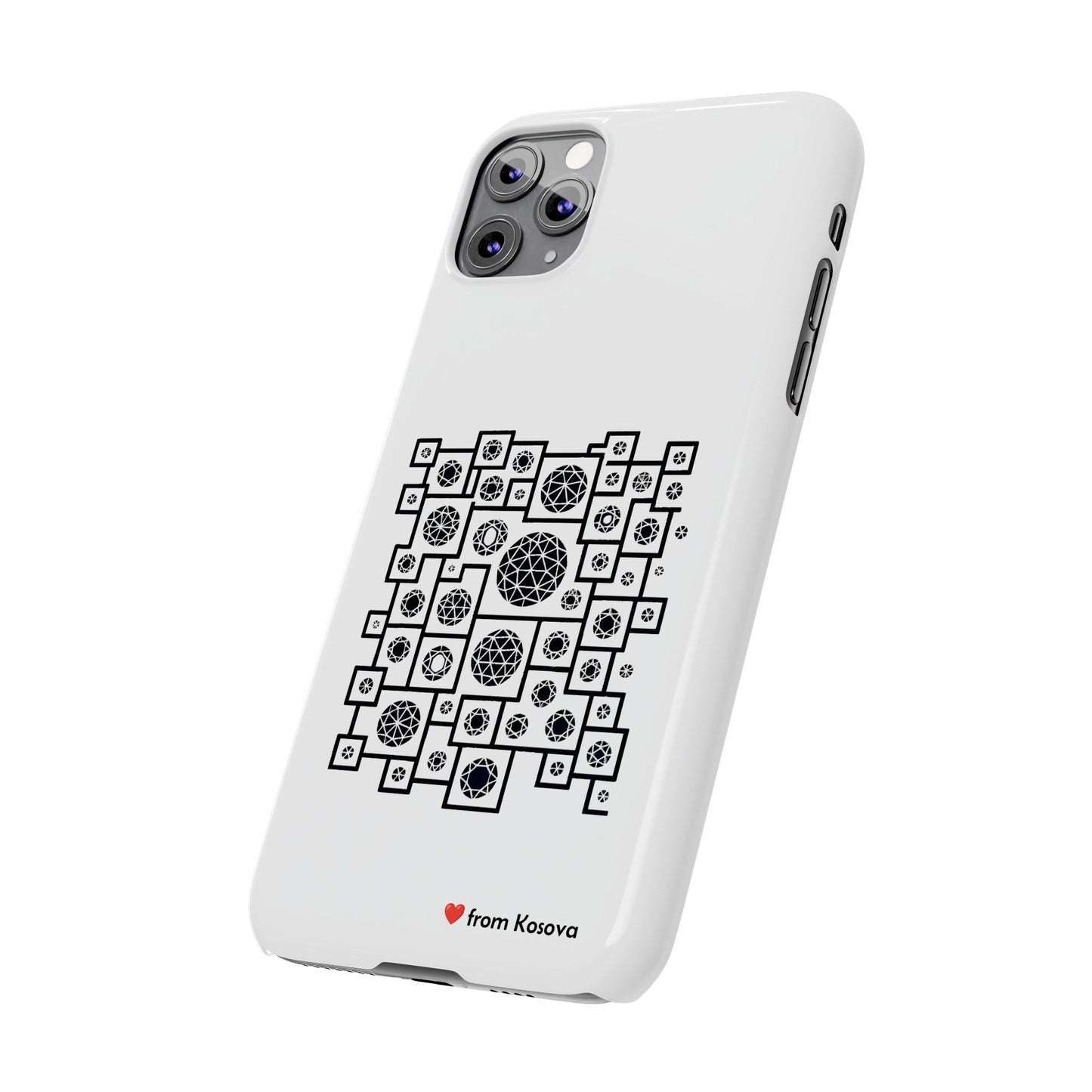 Kosova Love Slim Phone Case For iPhone