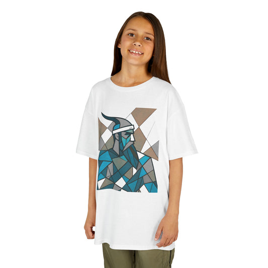 Geometric Cotton Tee - Honoring Gjergj Kastrioti Skendrbeu (Kids)