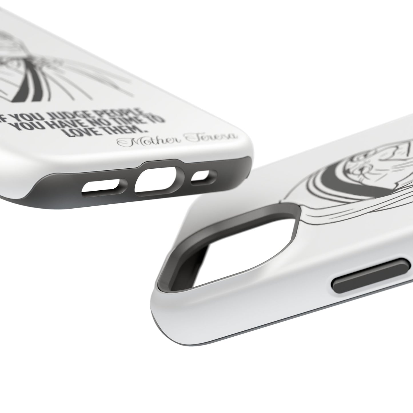 Inspirational Mother Teresa Quote iPhone Case for iPhone 13 to 16 -  Magnetic Tough Cases