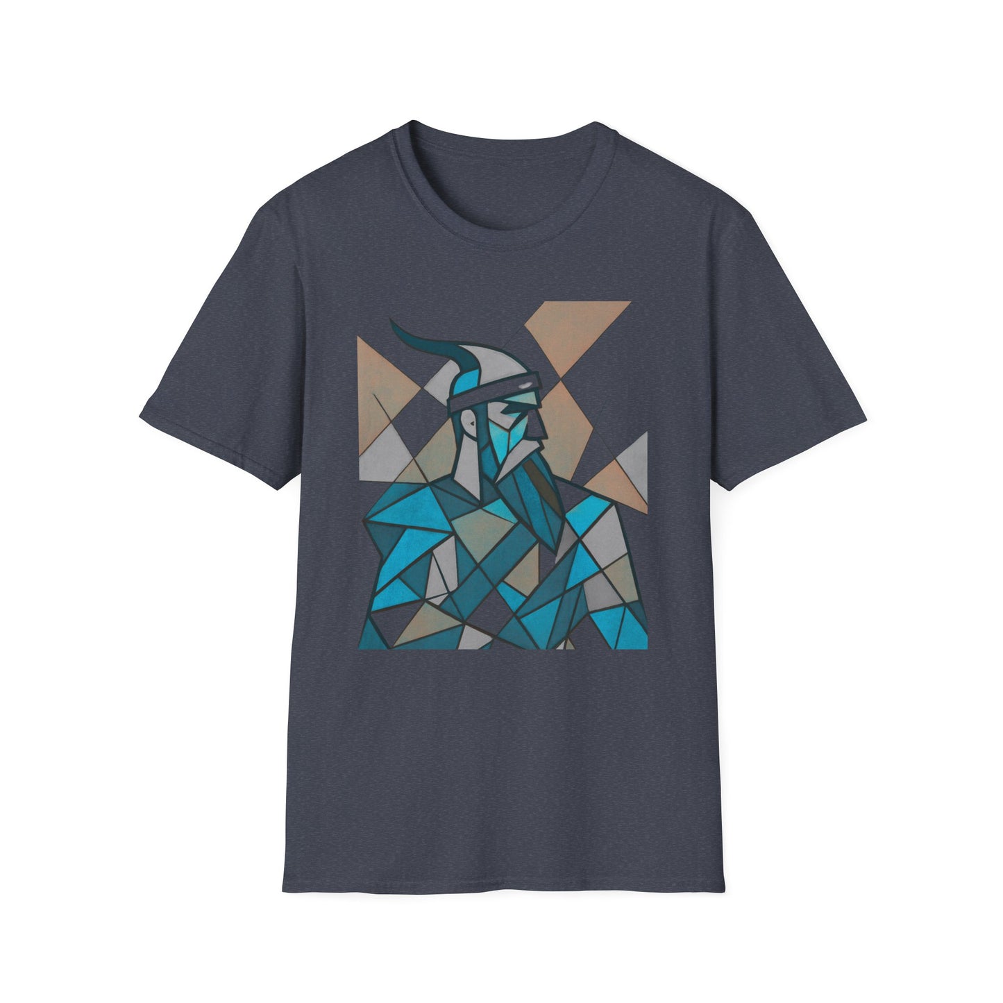 Skanderbeu Geometric Art T-Shirt, Albanian Hero Tee (Adult Unisex)