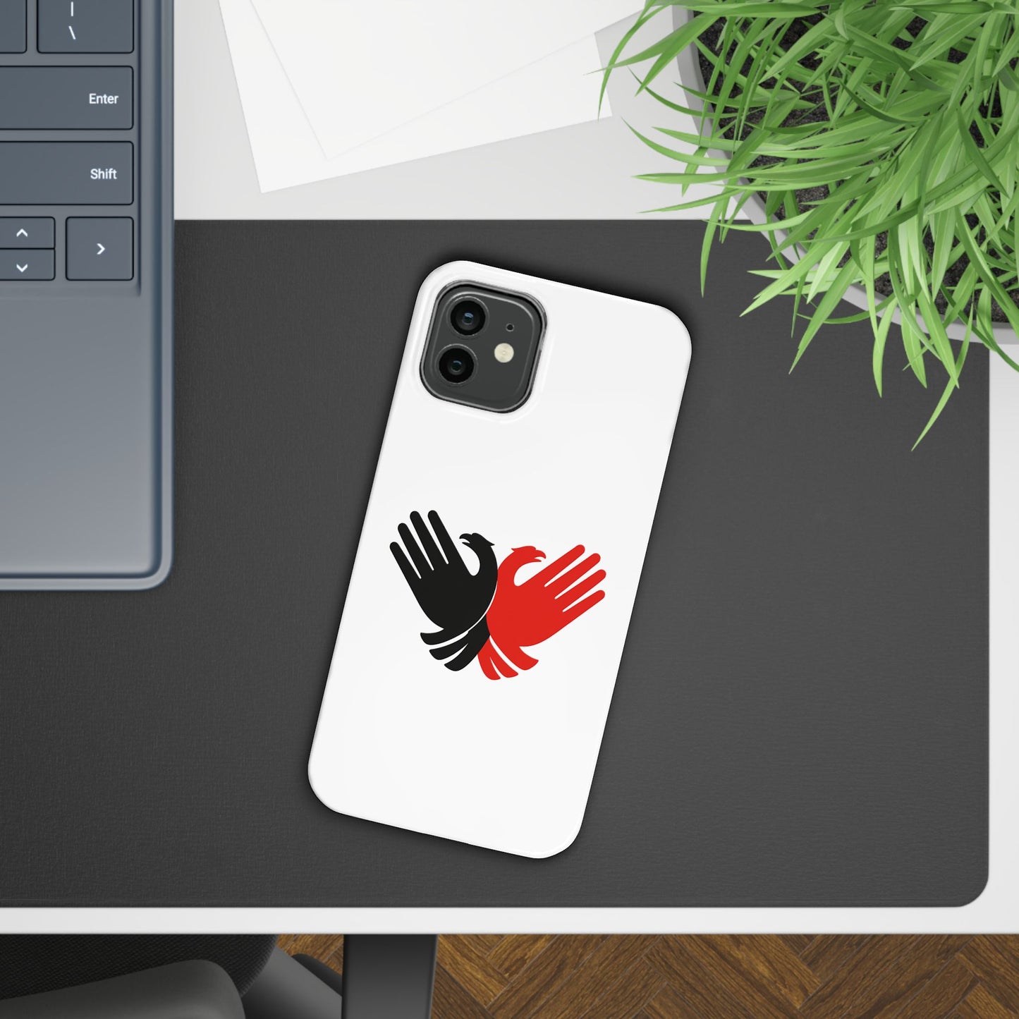 Phone Case, Slim Case with Double Headed Eagle Hands Design, Protective Cover, Thin Case, Eagle Lover Gift, Unique Phone Accessory