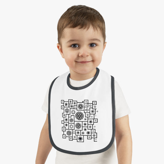 Baby Bib with Cute Geometric Design