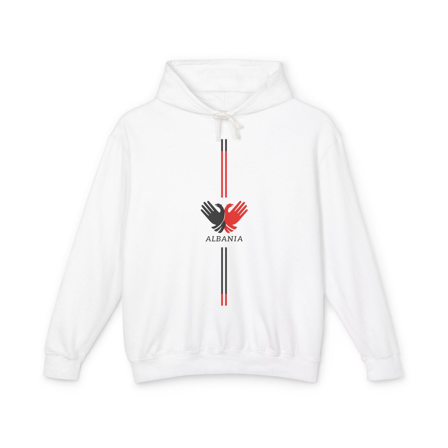 Unisex Hooded Sweatshirt with Albania Design - Lightweight, Casual, Travel, Souvenir, Gift, Comfortable Wear
