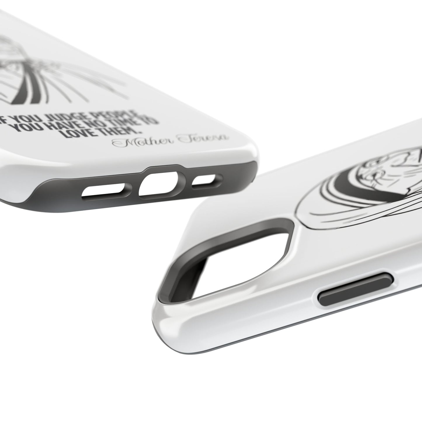 Inspirational Mother Teresa Quote iPhone Case for iPhone 13 to 16 -  Magnetic Tough Cases