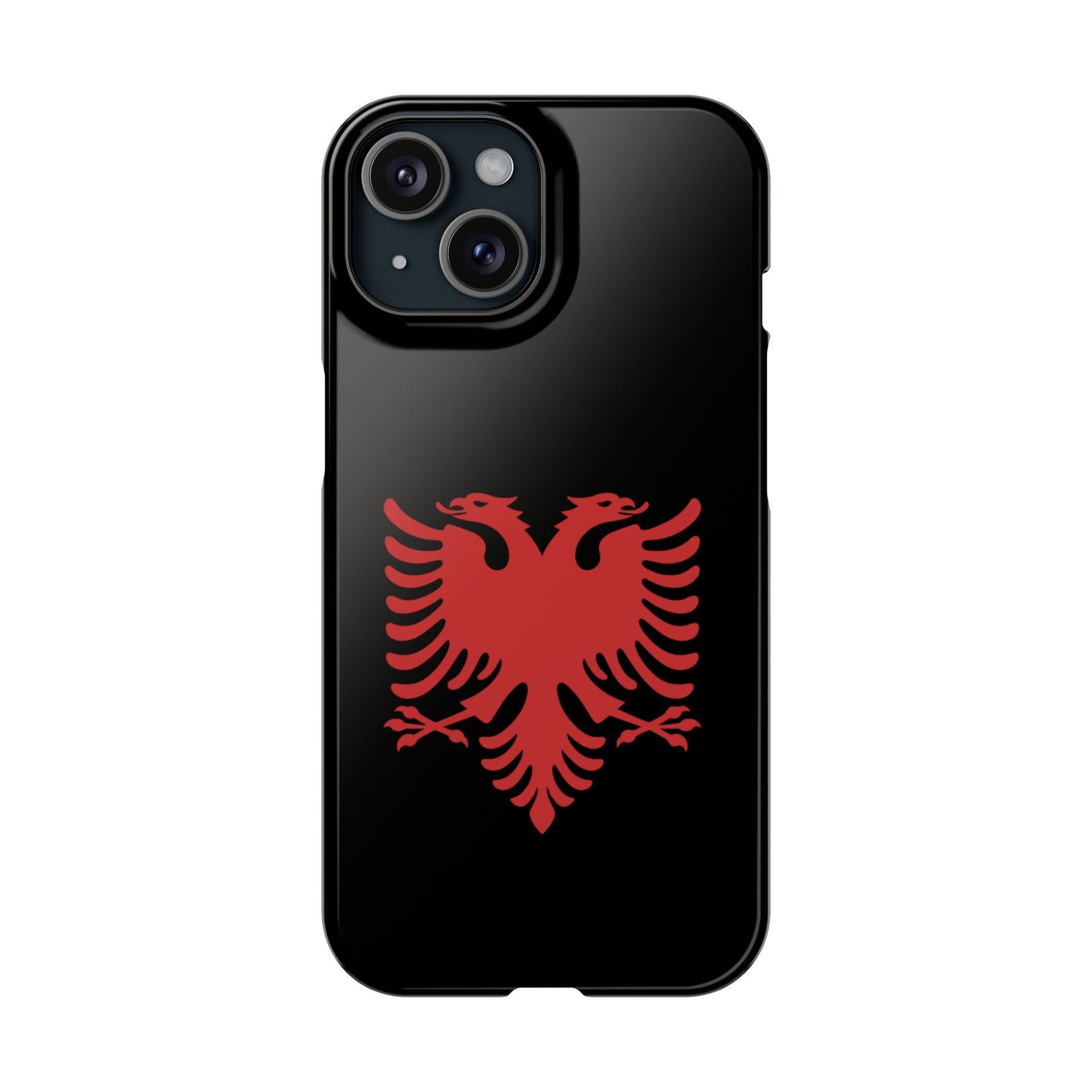 Slim Cases - Albania Double Headed Eagle, Albanian Flag Phone Cover, Patriotic Phone Case, National Symbol Gift, Unique Phone Accessories