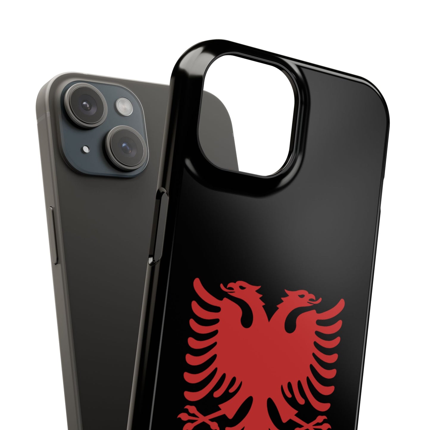 Slim Cases - Albania Double Headed Eagle, Albanian Flag Phone Cover, Patriotic Phone Case, National Symbol Gift, Unique Phone Accessories