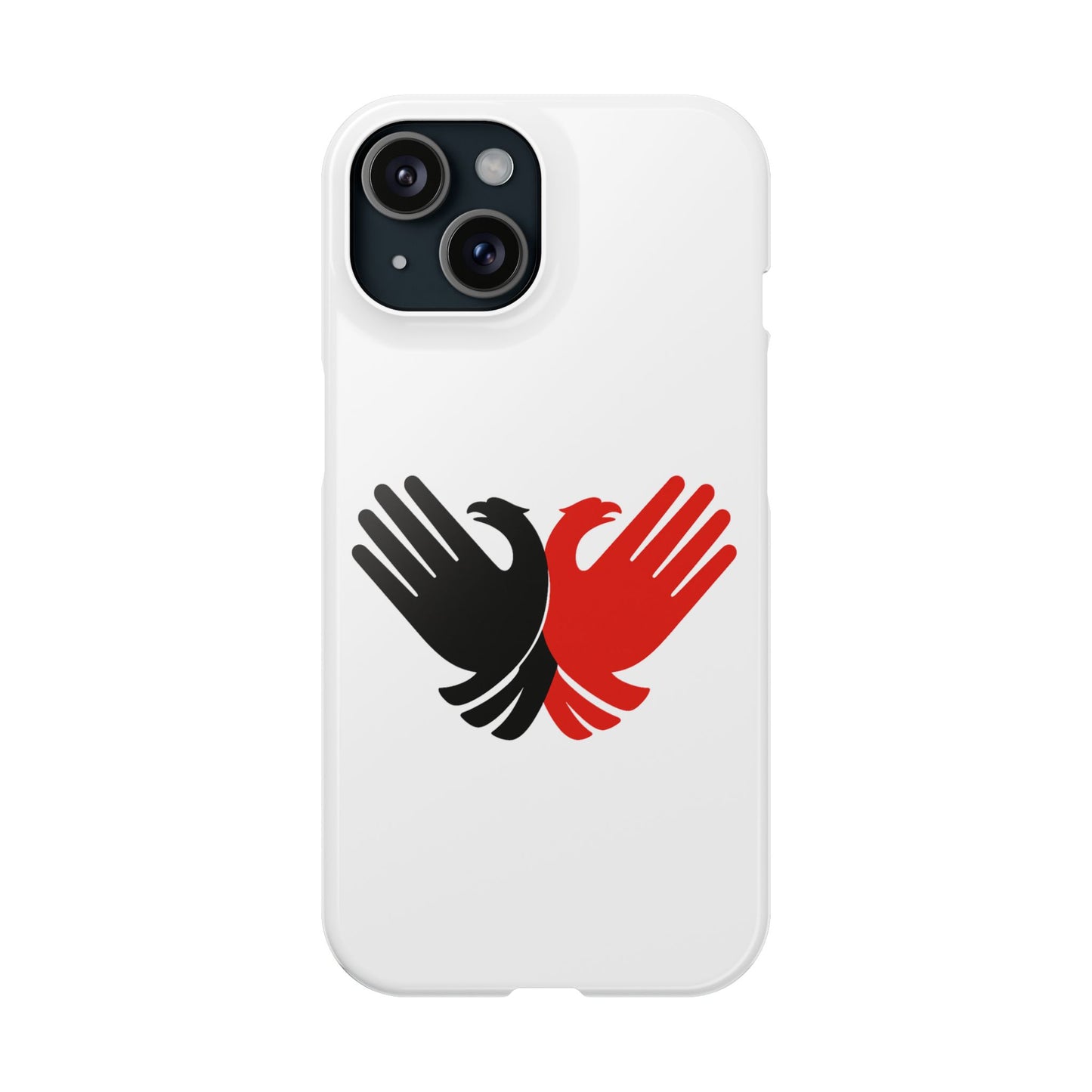 Phone Case, Slim Case with Double Headed Eagle Hands Design, Protective Cover, Thin Case, Eagle Lover Gift, Unique Phone Accessory