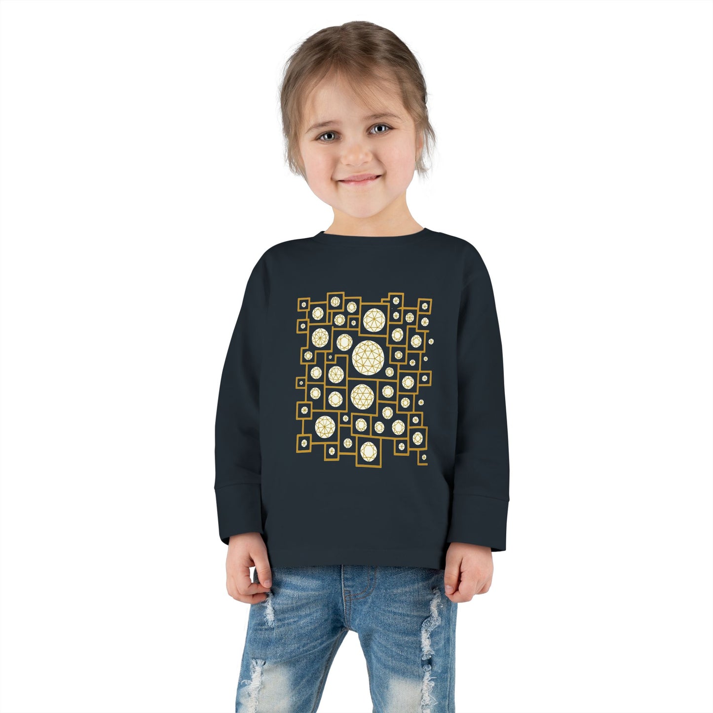 Geometric Heritage Kids' Toddler Long Sleeve Tee