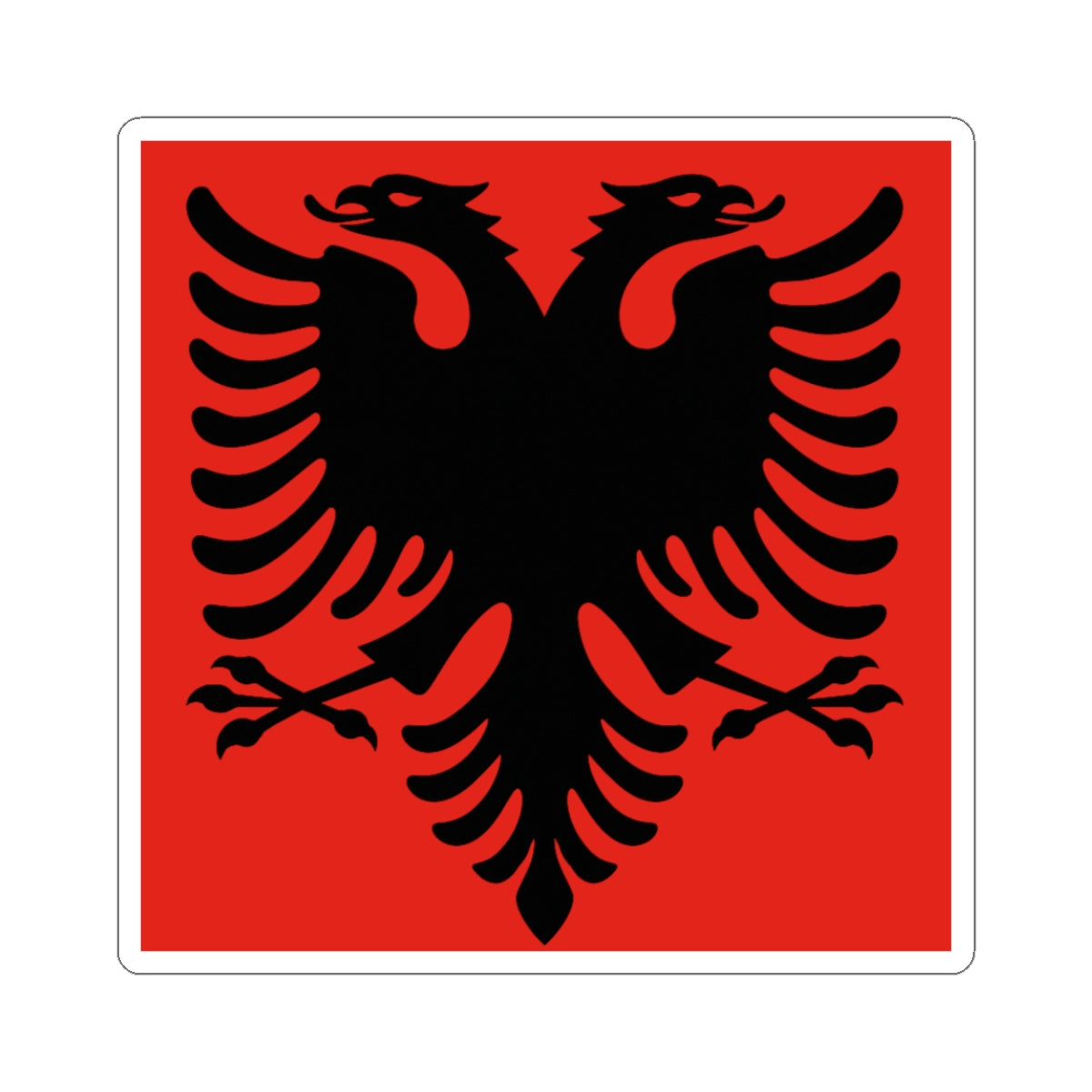 Albanian Eagle Kiss-Cut Stickers | Laptop Decor, Car Accessories, Travel Gifts, Party Favors, Journal Stickers