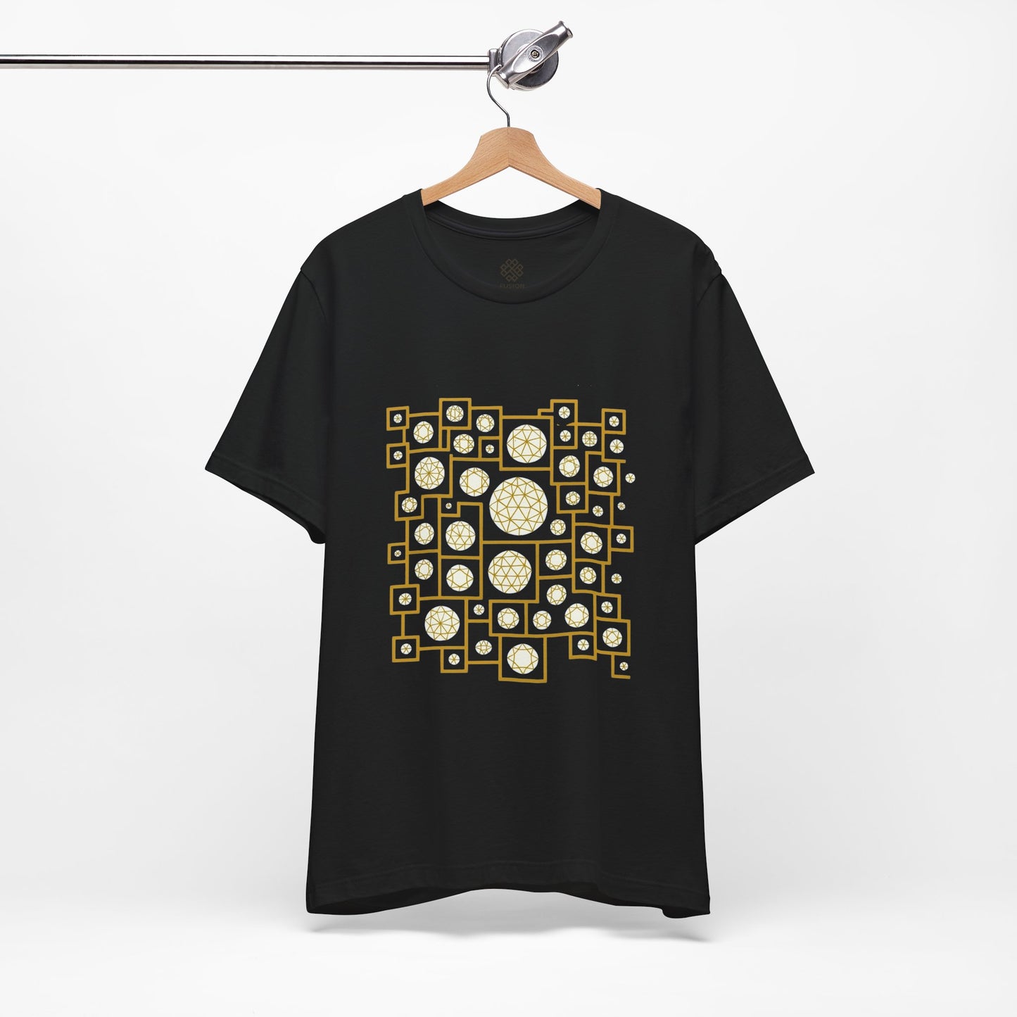 Geometric Unisex Tee - Gold