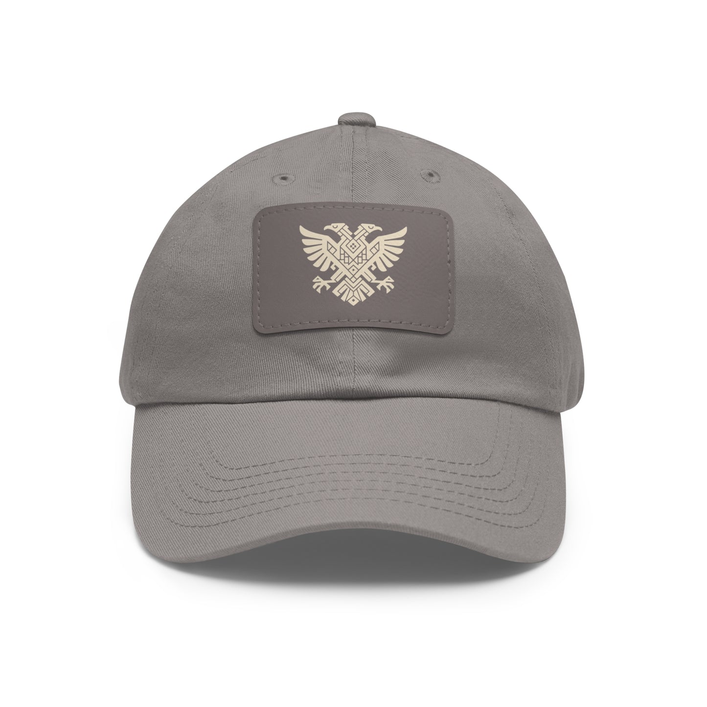 Illyrian Eagle Heritage Hat - Double-Headed Albanian Eagle Cap with Leather Patch