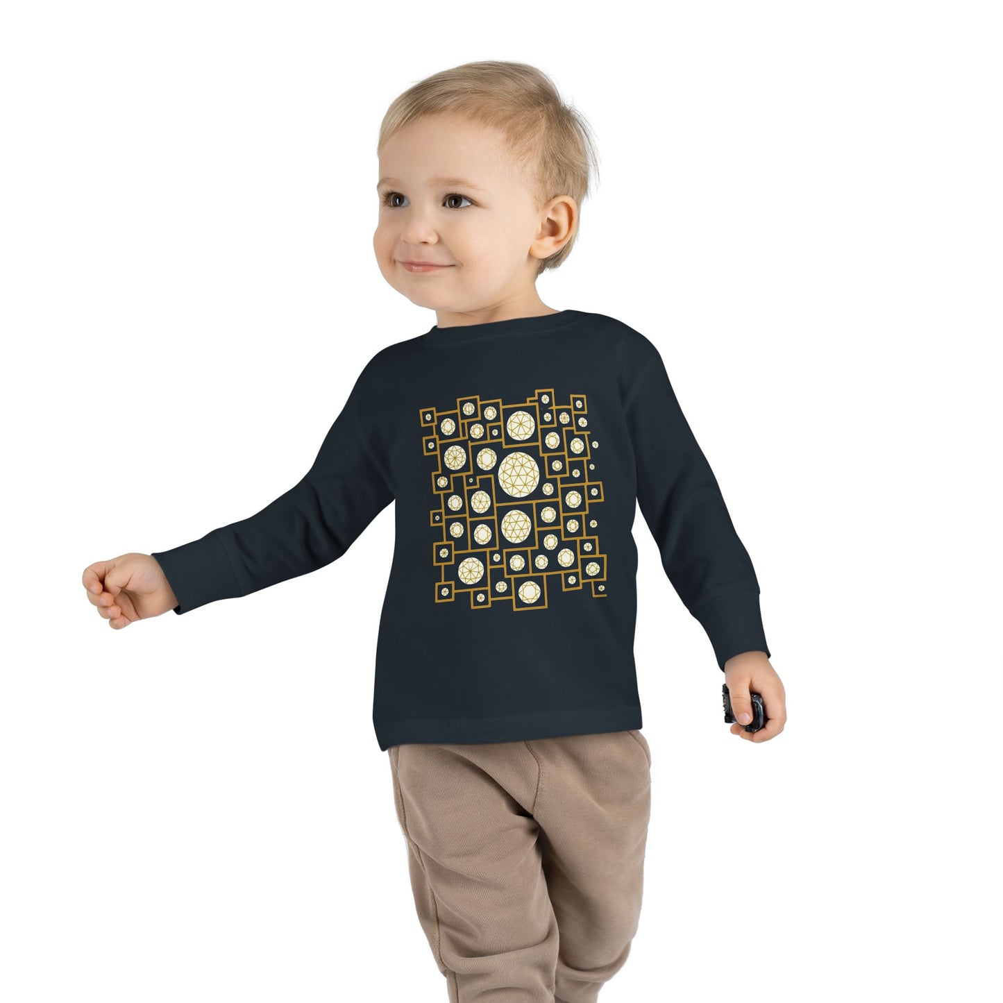 Geometric Heritage Kids' Toddler Long Sleeve Tee