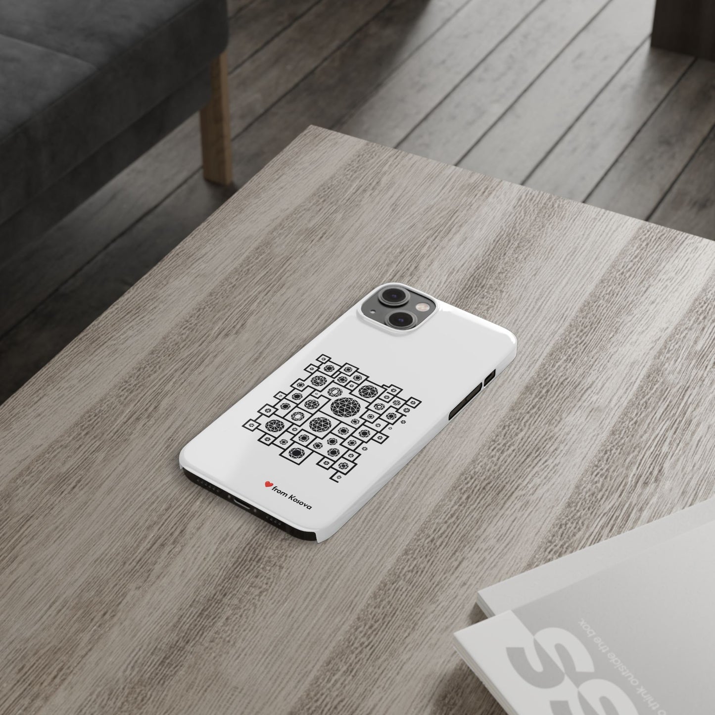 Kosova Love Slim Phone Case For iPhone