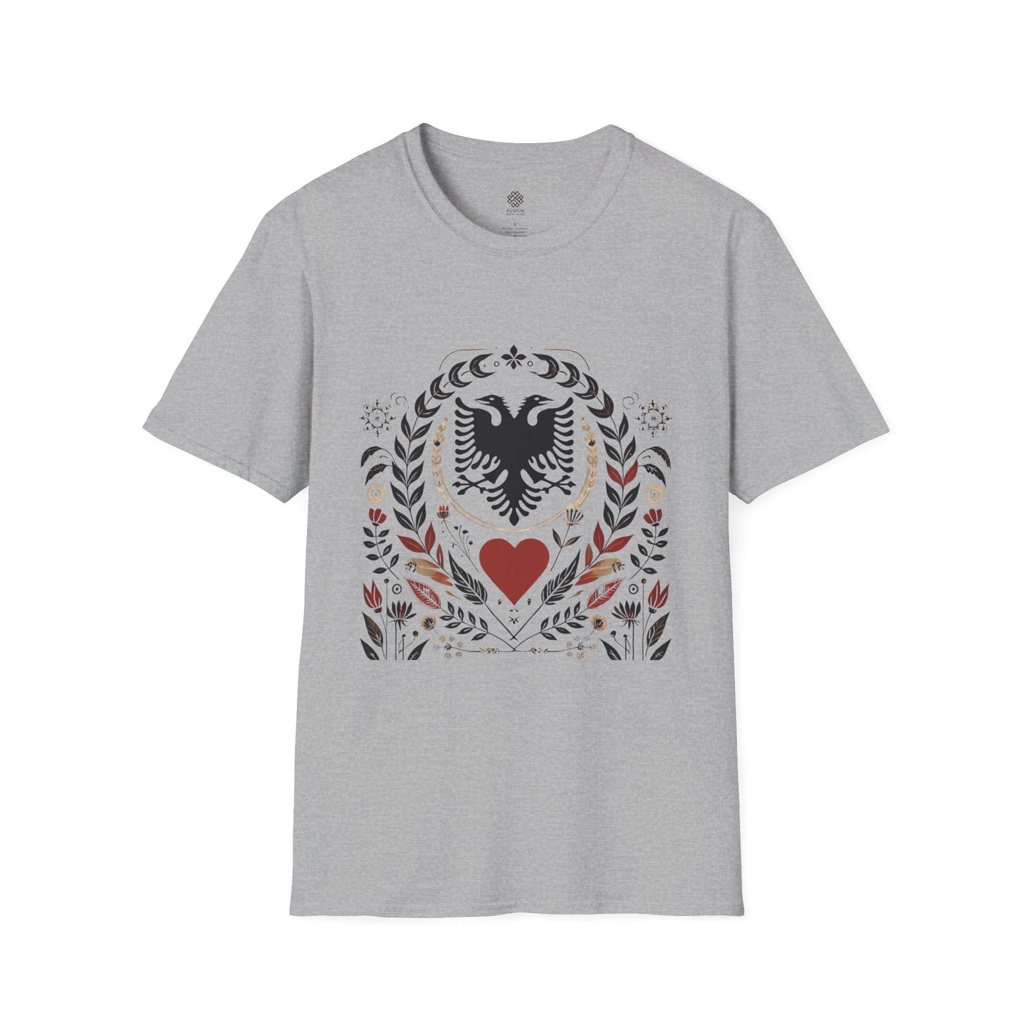 Mother's Day T-Shirt with Albanian Motifs- Gift for Mom, Ethnic Graphic Tee, Family Tradition
