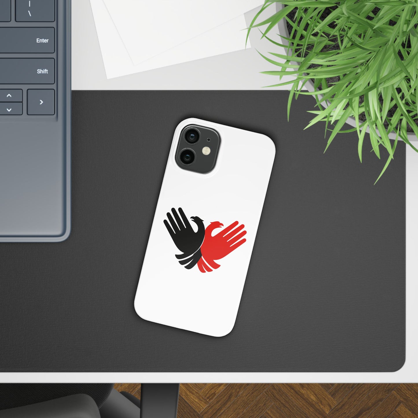 Phone Case, Slim Case with Double Headed Eagle Hands Design, Protective Cover, Thin Case, Eagle Lover Gift, Unique Phone Accessory