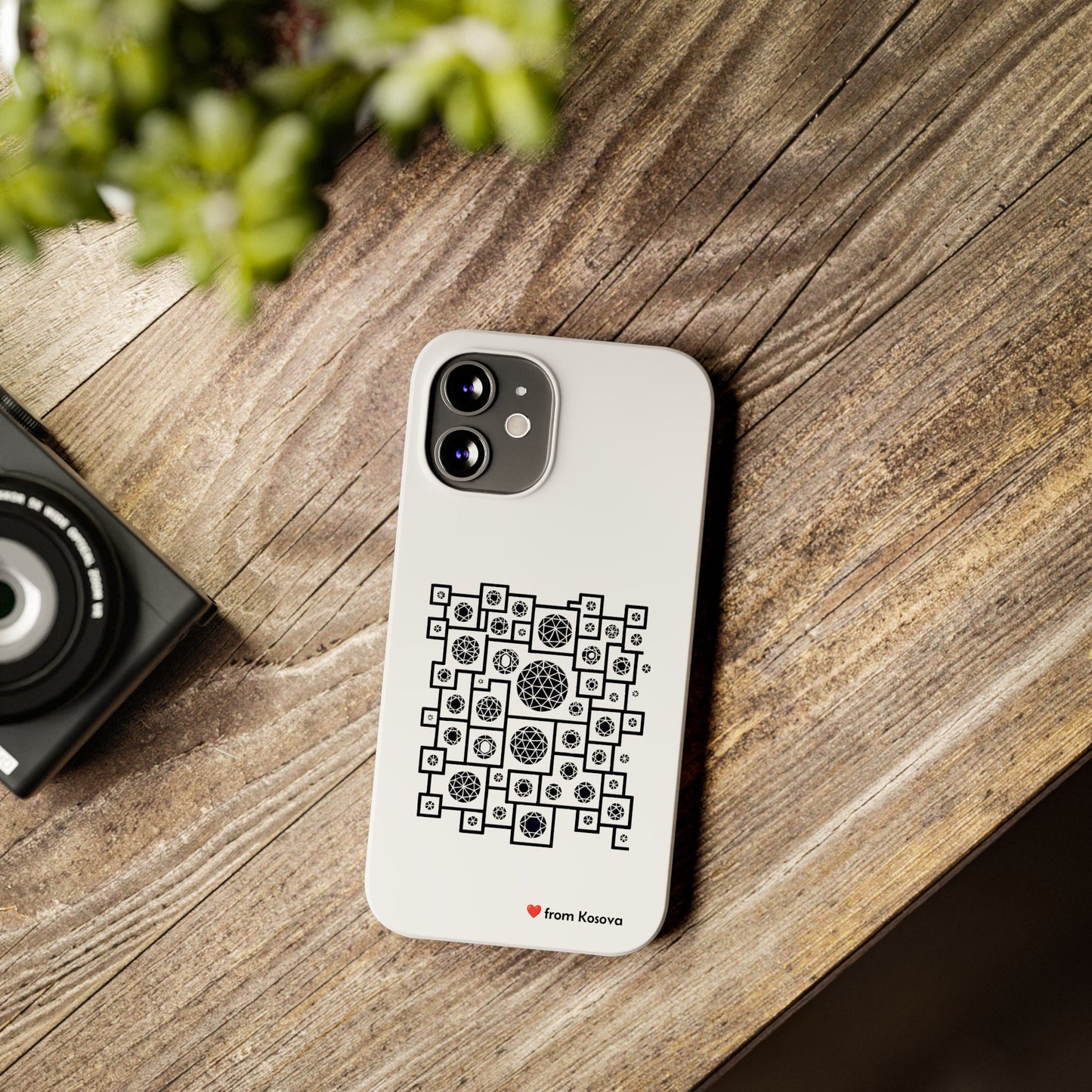 Kosova Love Slim Phone Case For iPhone