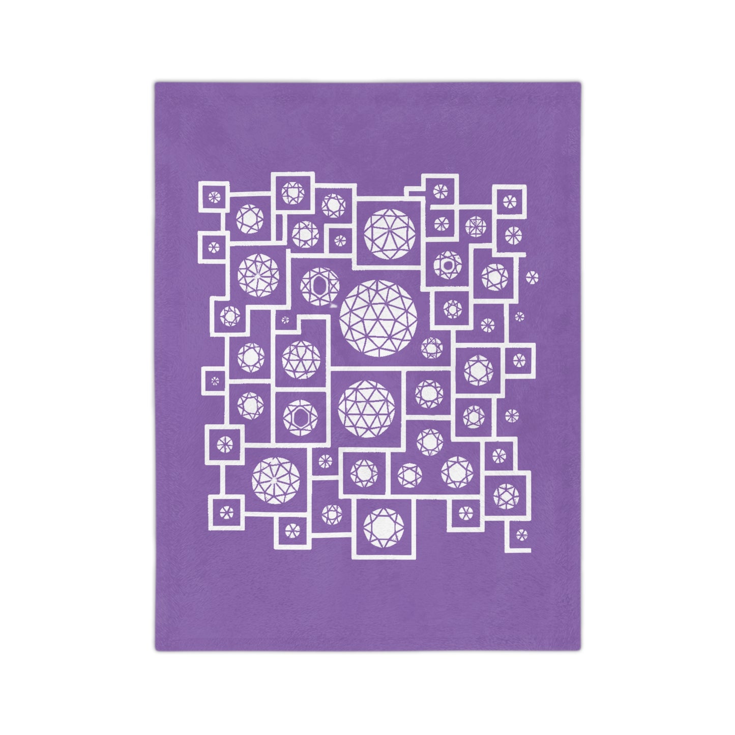 Cozy Geometric Velveteen Blanket