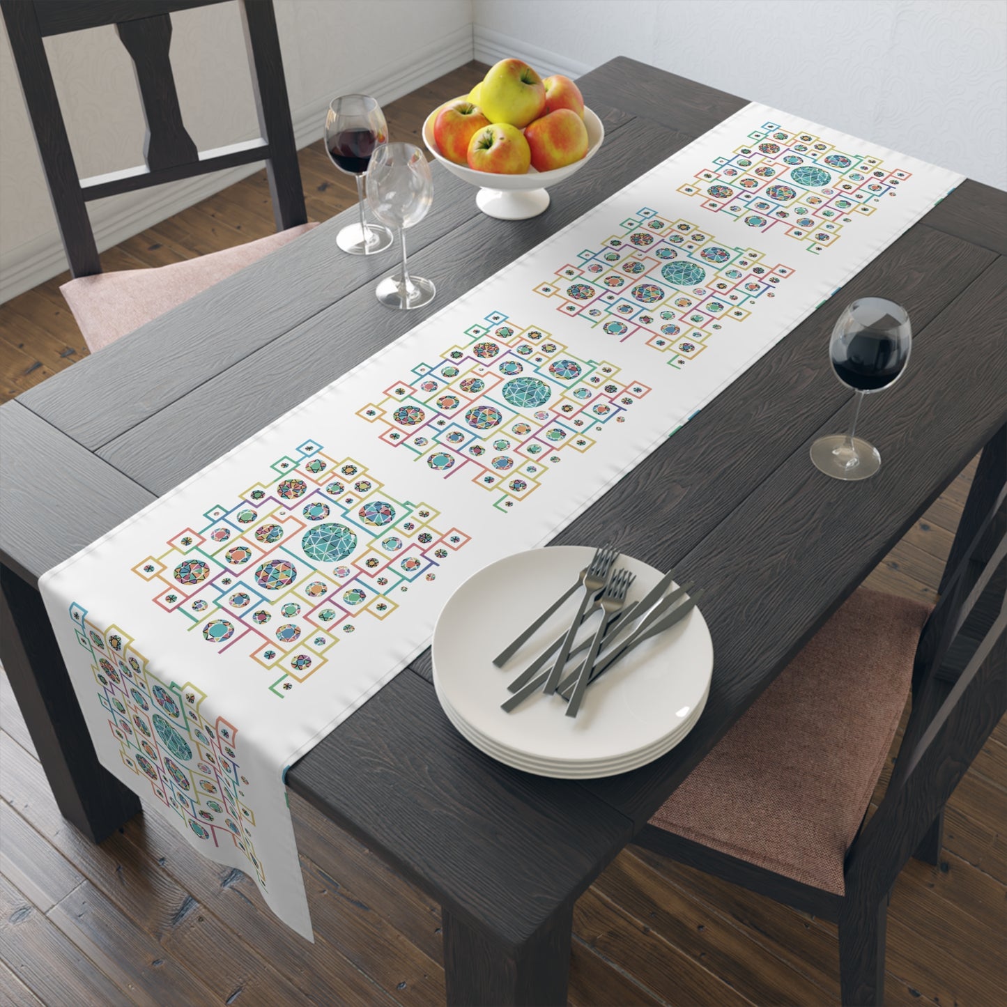 Geometric Heritage Table Runner