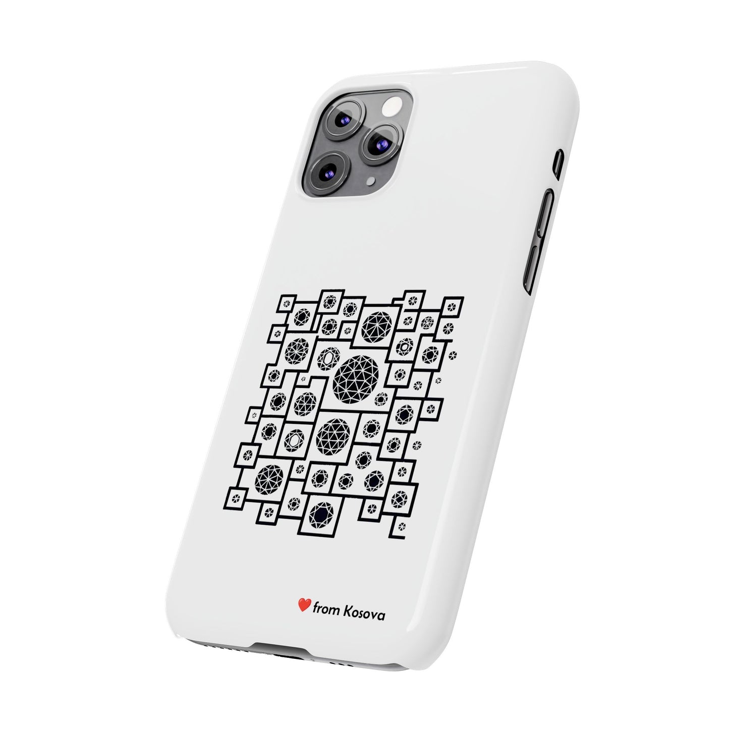 Kosova Love Slim Phone Case For iPhone