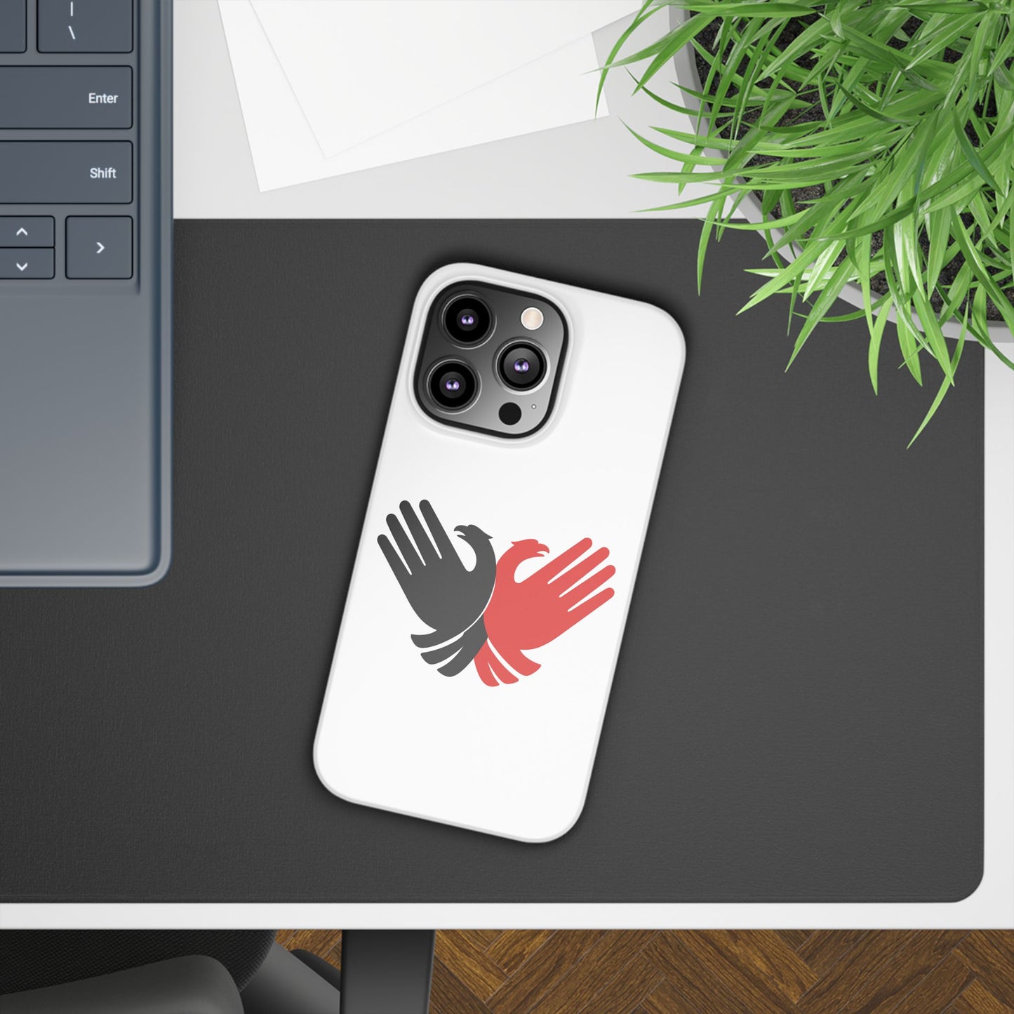 Phone Case, Slim Case with Double Headed Eagle Hands Design, Protective Cover, Thin Case, Eagle Lover Gift, Unique Phone Accessory