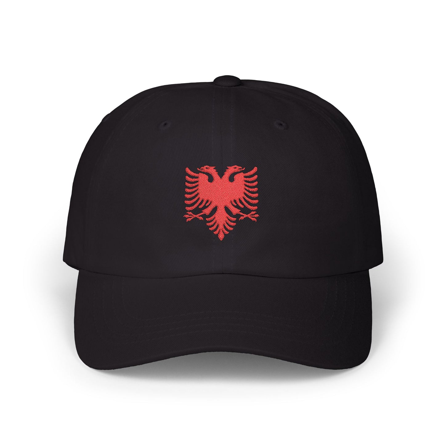 Dad Cap, Albanian Flag, Red and Black Double Headed Eagle, Albanian Pride Hat, Gift for Albanian, Patriotic Baseball Cap, Albanian Heritage