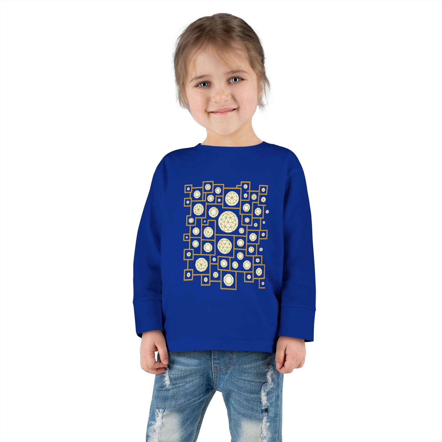 Geometric Heritage Kids' Toddler Long Sleeve Tee