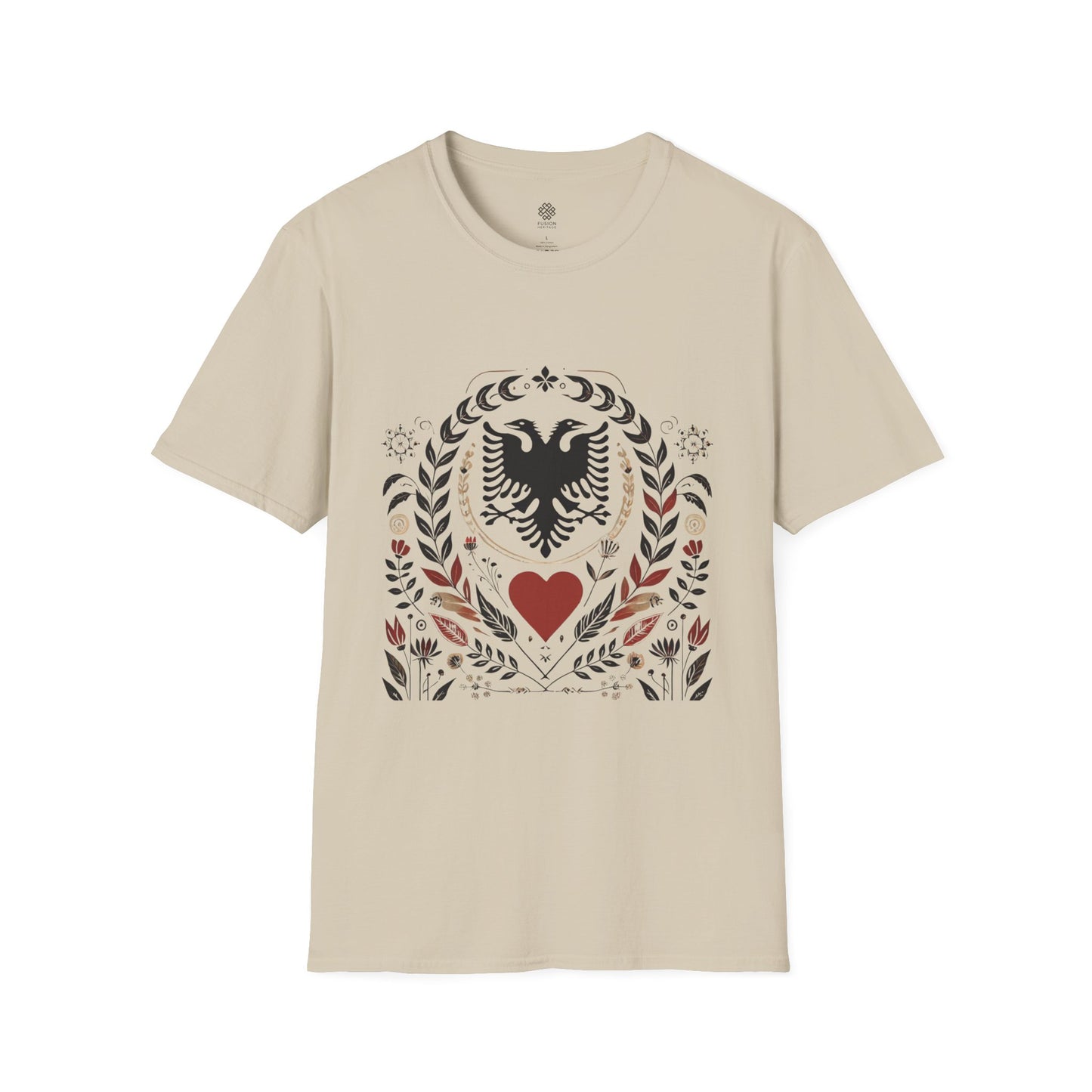 Mother's Day T-Shirt with Albanian Motifs- Gift for Mom, Ethnic Graphic Tee, Family Tradition